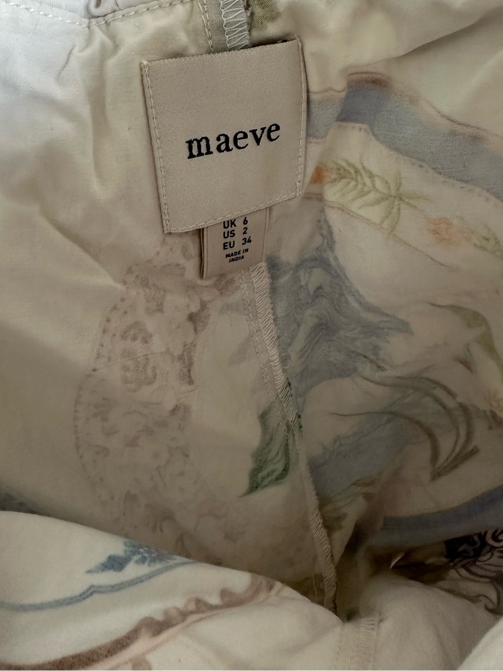 Maeve Printed Pleated Skort Size 2 - Picture 3 of 3